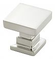 Belwith Keeler Brighton 1" (25mm) Square Cabinet Knob (Satin Nickel)