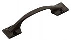 Belwith Keeler Vintage 1900 3" (76mm) Center-to-Center Cabinet Pull (Black Iron)