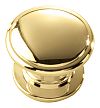 Hickory Hardware Williamsburg 1-1/4" (32mm) Cabinet Knob (Polished Brass)
