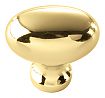 Hickory Hardware Williamsburg 1-1/4" (32mm) Cabinet Knob (Polished Brass)