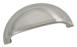 Hickory Hardware Williamsburg 3" (76mm) Center-to-Center Cabinet Cup Pull (Stainless Steel Look)