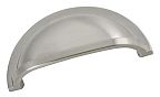 Hickory Hardware Williamsburg 3" (76mm) Center-to-Center Cabinet Cup Pull (Stainless Steel Look)