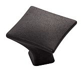 Hickory Hardware Twist 1-1/4" (32mm) Cabinet Knob (Black Iron Finish)