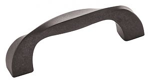 Hickory Hardware Twist 3" (76mm) Center-to-Center Cabinet Pull (Black Iron Finish)