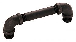 Hickory Hardware Pipeline 3-3/4" (96mm) Center-to-Center Cabinet Pull (Vintage Bronze)