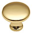 Hickory Hardware Conquest 1-1/8" (29mm) Cabinet Knob (Polished Brass)