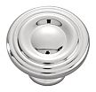 Hickory Hardware Conquest 1-1/8" (29mm) Cabinet Knob (Polished Chrome)