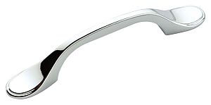 Hickory Hardware Conquest 3" (76mm) Center-to-Center Cabinet Pull (Polished Chrome)