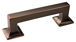 Hickory Hardware Studio 3" (76mm) Center-to-Center Cabinet Pull (Oil-Rubbed Bronze Highlighted)
