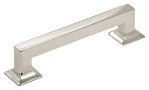 Hickory Hardware Studio 5" (128mm) Center-to-Center Cabinet Pull (Bright Nickel)