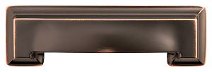 Hickory Hardware Studio 3" (76mm) Center-to-Center and 3-3/4" (96mm) Center-to-Center Cabinet Cup Pull (Oil-Rubbed Bronze Highlighted)