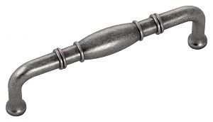 Hickory Hardware Williamsburg 3-3/4" (96mm) Center-to-Center Cabinet Pull (Black Nickel Vibed)