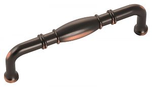 Hickory Hardware Williamsburg 3-3/4" (96mm) Center-to-Center Cabinet Pull (Oil Rubbed Bronze Highlighted)