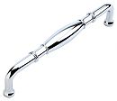 Hickory Hardware Williamsburg 5" (128mm) Center-to-Center Cabinet Pull (Polished Chrome)