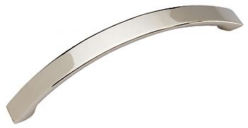 Hickory Hardware Raleigh 5" (128mm) Center-to-Center Cabinet Pull (Bright Nickel)