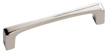 Hickory Hardware Rochester 3-3/4" (96mm) Center-to-Center Cabinet Pull (Bright Nickel)
