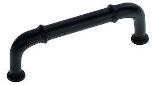 Hickory Hardware Cottage 3" (76mm) Center-to-Center Cabinet Pull (Matte Black)