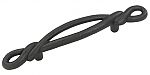Hickory Hardware French Twist 3" (76mm) Center-to-Center Cabinet Pull (Black Iron)