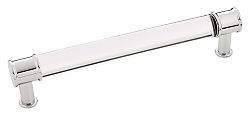 Hickory Hardware Midway 6-5/16" (160mm) Center-to-Center Cabinet Pull (Crysacrylic/Chrome)