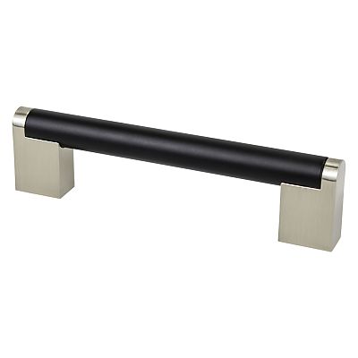 Berenson Studio Remix 5" (128mm) Center-to-Center Pull (Matte Black/Brushed Nickel)