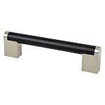 Berenson Studio Remix 5" (128mm) Center-to-Center Pull (Matte Black/Brushed Nickel)