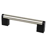 Berenson Studio Remix 5" (128mm) Center-to-Center Pull (Brushed Nickel/Matte Black)