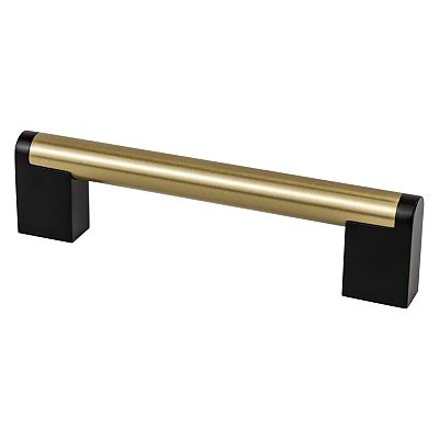 Berenson Studio Remix 5" (128mm) Center-to-Center Pull (Modern Brushed Gold/Matte Black)