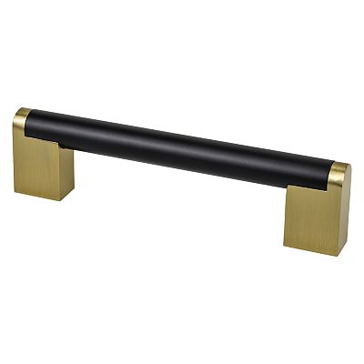 Berenson Studio Remix 5" (128mm) Center-to-Center Pull (Matte Black/Modern Brushed Gold)