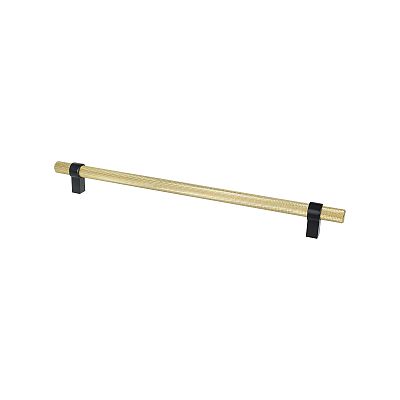 Berenson Radial Reign 12" (305mm) Center-to-Center Appliance Pull (Modern Brushed Gold/Matte Black)