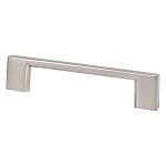 Berenson Transitional Advantage Four 3-3/4" (96mm) Center-to-Center Rectangle Pull (Brushed Nickel)