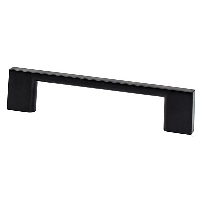 Berenson Transitional Advantage Four 3-3/4" (96mm) Center-to-Center Rectangle Pull (Matte Black)
