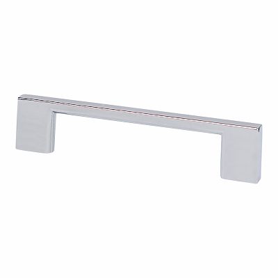 Berenson Transitional Advantage Four 3-3/4" (96mm) Center-to-Center Rectangle Pull (Polished Chrome)