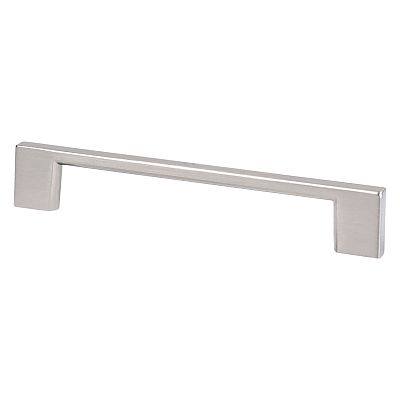 Berenson Transitional Advantage Four 5" (128mm) Center-to-Center Rectangle Pull (Brushed Nickel)
