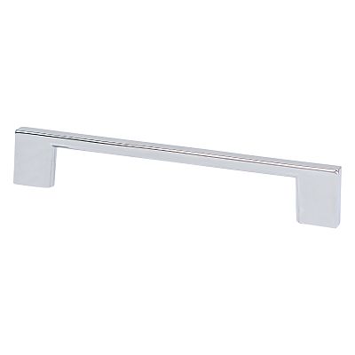 Berenson Transitional Advantage Four 5" (128mm) Center-to-Center Rectangle Pull (Polished Chrome)