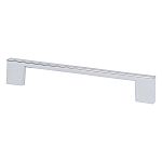 Berenson Transitional Advantage Four 5" (128mm) Center-to-Center Rectangle Pull (Polished Chrome)