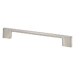 Berenson Transitional Advantage Four 6-5/16" (160mm) Center-to-Center Rectangle Pull (Brushed Nickel)