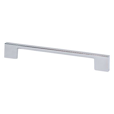 Berenson Transitional Advantage Four 6-5/16" (160mm) Center-to-Center Rectangle Pull (Polished Chrome)