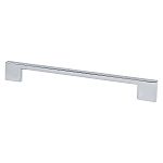 Berenson Transitional Advantage Four 7-9/16" (192mm) Center-to-Center Rectangle Pull (Polished Chrome)