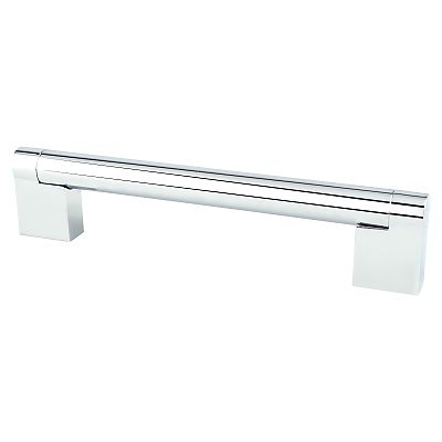 Berenson Advantage Three 5-1/16" (129mm) Center-to-Center Cabinet Bar Pull (Polished Chrome)
