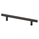 Berenson Tempo 5" (128mm) Center-to-Center Cabinet Bar Pull - 7-3/8" (187mm) Overall Length (Verona Bronze)