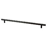 Berenson Tempo 12-5/8" (321mm) Center-to-Center Cabinet Bar Pull - 15" (381mm) Overall Length (Black)