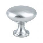 Berenson Advantage Plus 1-1/8" (29mm) Cabinet Knob (Satin Chrome)