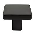 Berenson Advantage Plus 1-1/8" (29mm) Square Cabinet Knob (Matte Black)