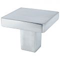Berenson Advantage Plus 1-1/8" (29mm) Square Cabinet Knob (Satin Chrome)