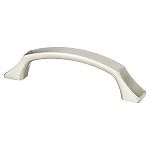 Berenson Epoch Edge 3-3/4" (96mm) Center-to-Center Cabinet Pull (Brushed Nickel)