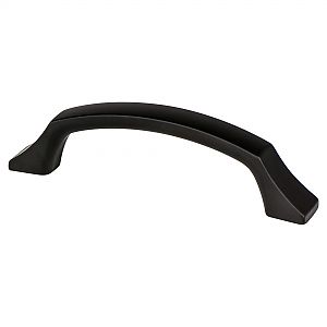 Berenson Epoch Edge 3-3/4" (96mm) Center-to-Center Cabinet Pull (Matte Black)