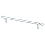 Berenson Tempo 7-9/16" (192mm) Center-to-Center Cabinet Bar Pull - 9-15/16" (252mm) Overall Length (Polished Chrome)