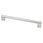 Berenson Studio 10-1/16" (256mm) Center-to-Center Cabinet Pull (Stainless Steel)