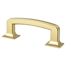 Berenson Hearthstone 3" (76mm) Center-to-Center Cabinet Pull (Modern Brushed Gold)