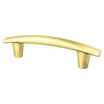 Berenson Meadow 3-3/4" (96mm) Center-to-Center Cabinet Pull (Satin Gold)